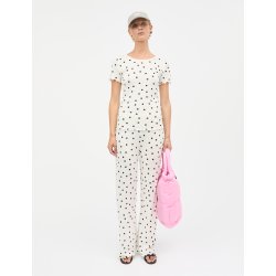 Pointella trixy tee dot aop vanilla
