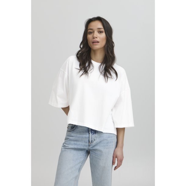 Baviola bp cropped oz tee blanc de 