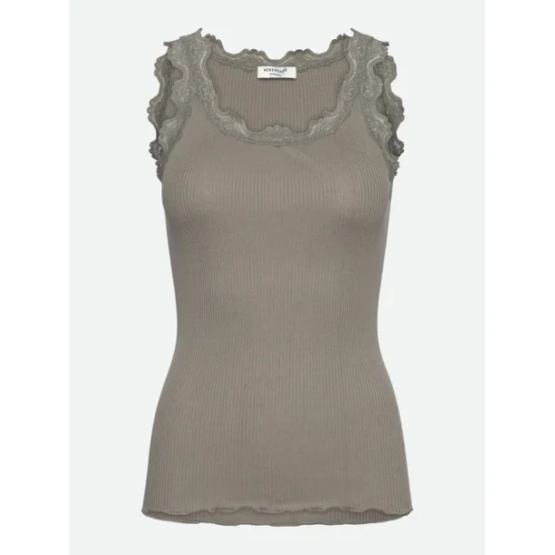 Silk top w/lace 5205-051
