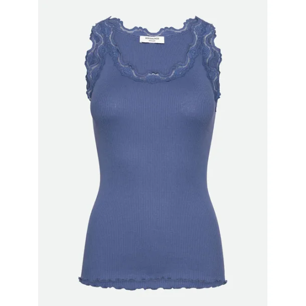 Silk top w/lace 5205-054