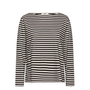 Soft single silke tee black snow wh