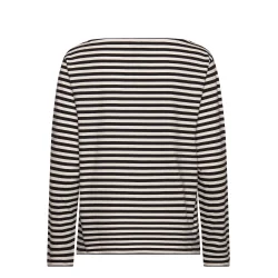 Soft single silke tee black snow wh