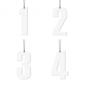 Felius Adventstal hvid ATH6