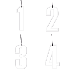 Felius Adventstal hvid ATHS6