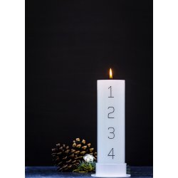 Lysestage the circle hvid 5 cm