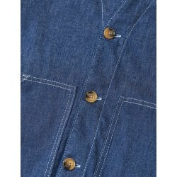 Air denim pil jacket dark blue deni