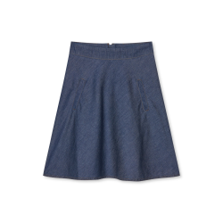 Air denim stelly skirt mid blue den