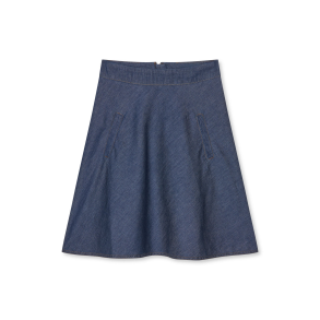 Air denim stelly skirt mid blue den