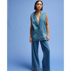 Augusta boxy blazer vest wash garda