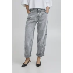 Bacammie curved jeans grey