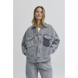 Bacammie denim jacket grey