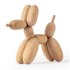 Ballon dog oak small 