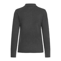 Bamarietta knit polo dark grey mel