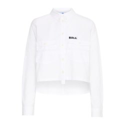 Banora cropped shirt blanc de blanc