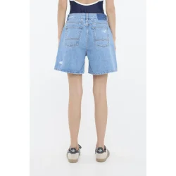 Baserre denim shorts light blue