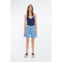 Baserre denim shorts light blue