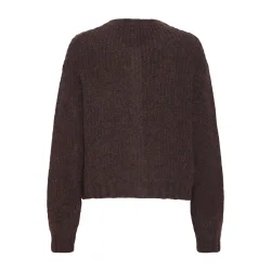 Bastacy rib cardigan coffee bean