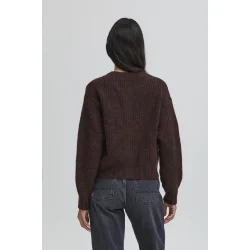 Bastacy rib cardigan coffee bean