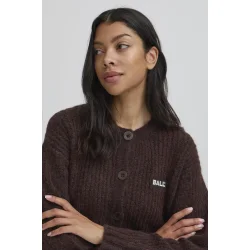 Bastacy rib cardigan coffee bean