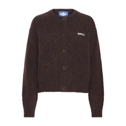 Bastacy rib cardigan coffee bean