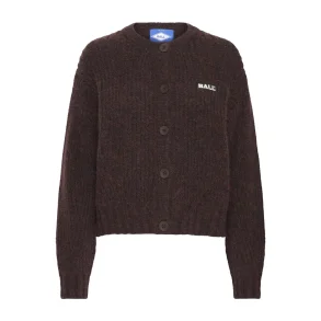 Bastacy rib cardigan coffee bean