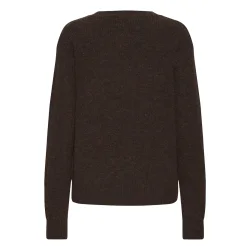 Bastacy rib logo pullover coffee b