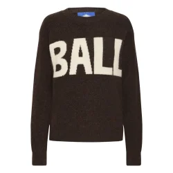 Bastacy rib logo pullover coffee b