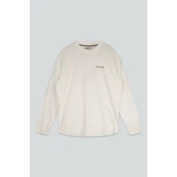 Beaver burrito boxfit ls t-shirt star white