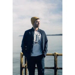 Bedford courd shirt blueberry 