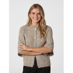 Benuta fluffy knit cardigan beige melange 