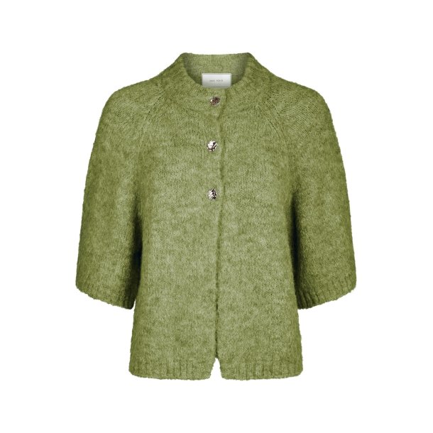 Benuta fluffy knit cardigan dusty g