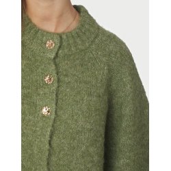 Benuta fluffy knit cardigan dusty g