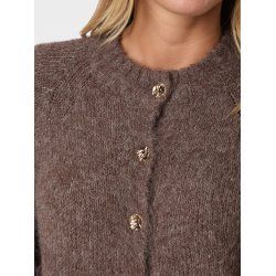 Benuta fluffy knit cardigan light brown  