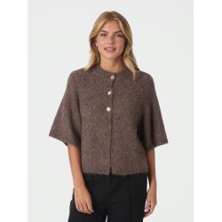 Benuta fluffy knit cardigan light brown  