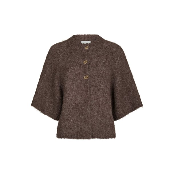 Benuta fluffy knit cardigan light brown  