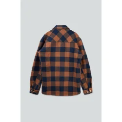 Birler wool jacket blueberry mocha