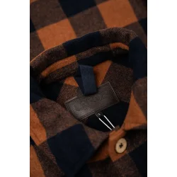 Birler wool jacket blueberry mocha