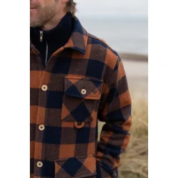 Birler wool jacket blueberry mocha