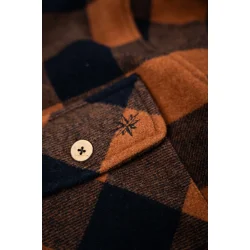 Birler wool jacket blueberry mocha