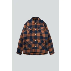 Birler wool jacket blueberry mocha