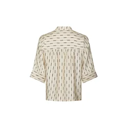 Camile print blouse creme