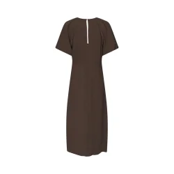 Bomba structure solid dress dark br