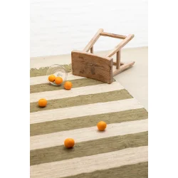 Bongusta chindi rug army/beige