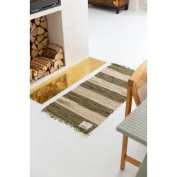 Bongusta chindi rug army/beige
