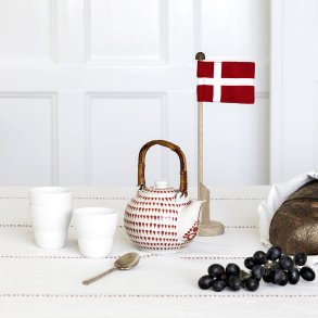 Bordflagstang m flag DK 30 cm