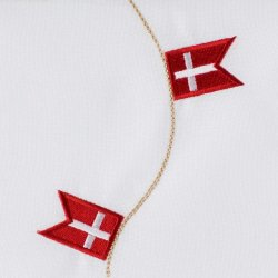 Bordlber med dannebrog 30x175 cm