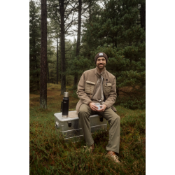 Campfire pile jacket fallen rock