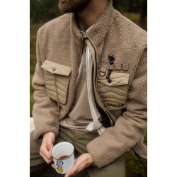 Campfire pile jacket fallen rock