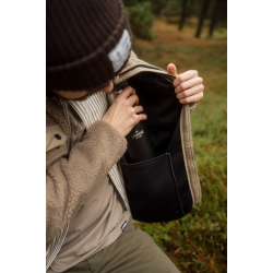 Campfire pile jacket fallen rock