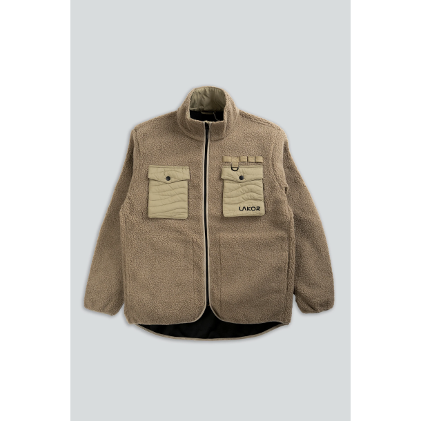 Campfire pile jacket fallen rock